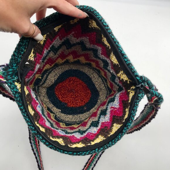Unbranded Multi-Color Crochet Shoulder Bag - Picture 10 of 10